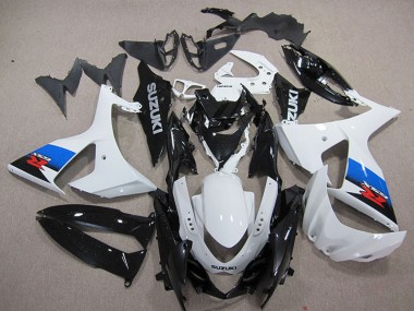 Plásticos Moto ABS Suzuki GSXR 1000 2009-2016 - Blanco Azul Negro