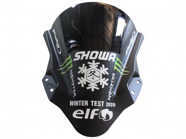 Carenados Moto Kawasaki EX400 2018-2024 - Negro Mate Verde Monstruo Showr Nieve