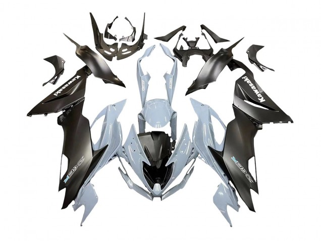 Carenados Moto Kawasaki ZX6R 2019-2022 - Gris Negro Mate