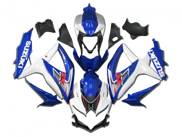 Carenado Moto Suzuki GSXR 600/750 2008-2010 - Blanco Azul Rojo