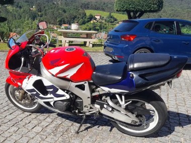 Kits Carenado Moto Honda CBR900RR 919 1998-1999 - Blanco Rojo Azul