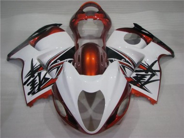 Naranja Blanco Negro Carenado Suzuki GSXR 1300 Hayabusa 96-07