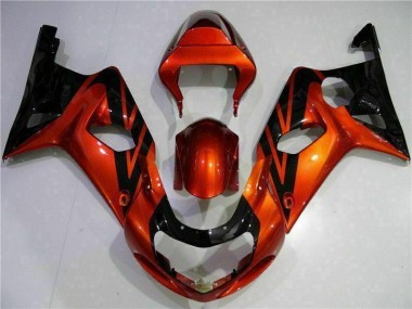 Naranja Negro Carenado Suzuki GSXR 1000 K1 00-02