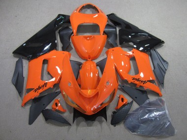 Naranja Negro Ninja Kit ABS Carenado Kawasaki ZX6R 05-06