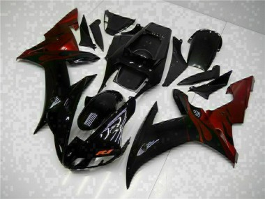 Negro ABS Plásticos Yamaha R1 02-03