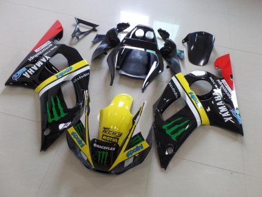 Negro Amarillo Monster Carenado Yamaha R6 98-02