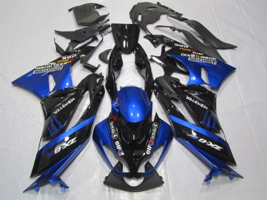 Negro Azul Monster Carenado Kawasaki ZX6R 09-12