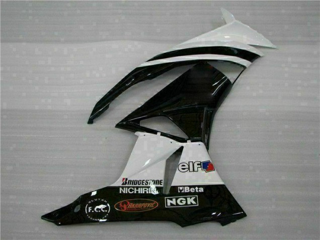 Negro Blanco 3M Touch4 Inyección Kits Carenado Kawasaki ZX6R 09-12