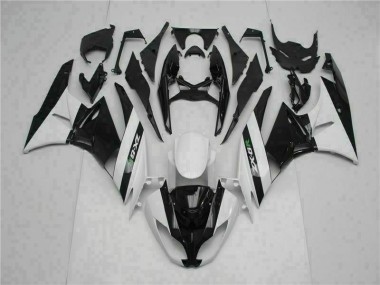 Negro Blanco Carenado Kawasaki ZX6R 09-12