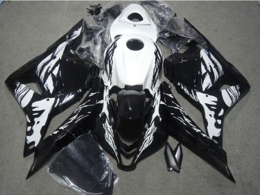 Negro Blanco Carenado & Plástico Honda CBR 600 RR 09-12