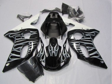Negro Blanco Llama Carenado Yamaha R6 98-02