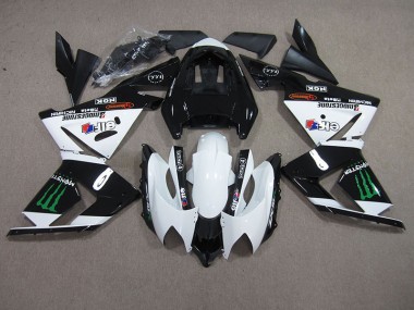 Negro Blanco Monster Carenado Kawasaki ZX10R 03-05