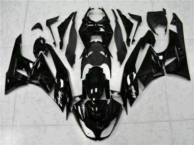 Negro Blanco Ninja Carenado Kawasaki ZX6R 09-12