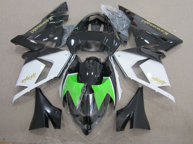 Negro Blanco Oro Ninja Carenado Kawasaki ZX10R 03-05