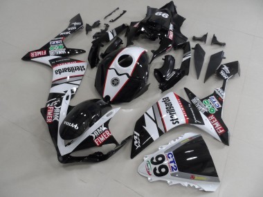Negro Blanco Pegatinas Packs Carenado Yamaha R1 07-08