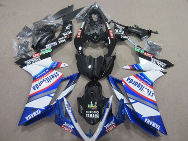 Negro Blanco Sterilgarda Carenado Yamaha R1 07-08