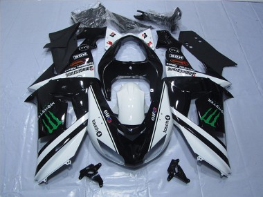 Negro Blanco Touch4 Monster Carenado Kawasaki ZX10R 06-07