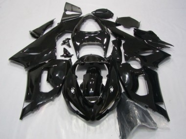 Negro Kits Completo Carenado ABS Kawasaki ZX6R 05-06