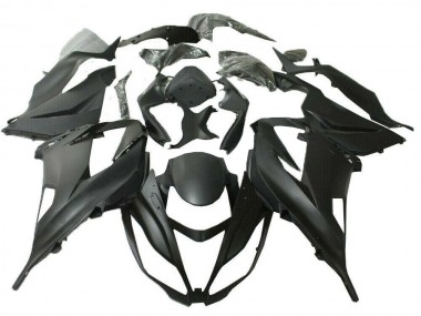 Negro Mate ABS Plástico Kawasaki ZX6R 13-18