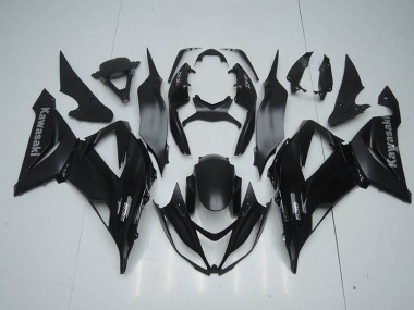 Negro Mate Carenado & Plástico Kawasaki ZX6R 13-18