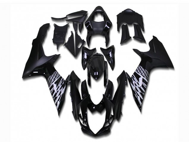 Negro Mate Carenado & Plástico Suzuki GSXR 600 / 750 K11 11-21