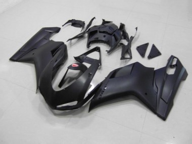 Negro Mate Negro Pegatinas Carenado Ducati 848 1098 1198 07-14