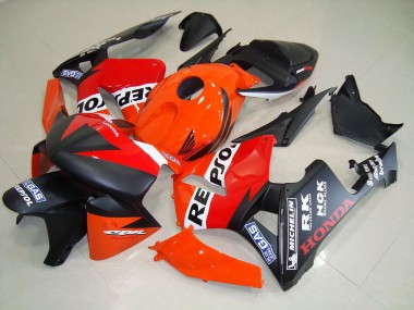 Negro Mate Repsol Carrera Carenado Honda CBR 600 RR 05-06