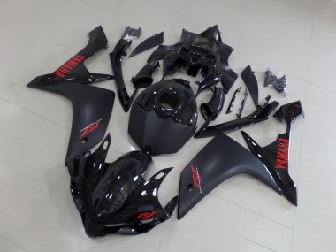 Negro Mate Rojo Kit Carenado Yamaha R1 07-08