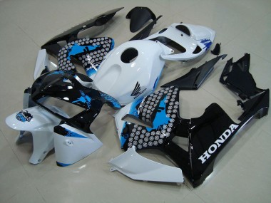 Negro Mate con Rojo Pegatinas Carenado Honda CBR 600 RR 05-06