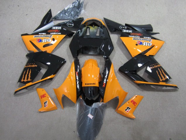 Negro Naranja 3M Monster Carenado Kawasaki ZX10R 03-05