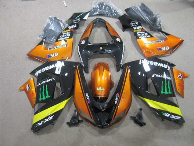 Negro Naranja Monster Carenado Kawasaki ZX10R 06-07