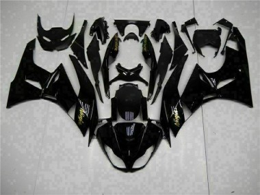 Negro Oro Ninja Carenado Kawasaki ZX6R 09-12