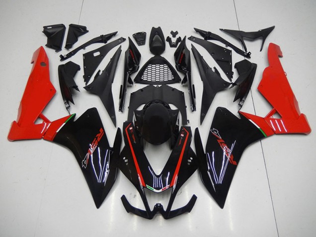Negro Rojo ABS Kits Carenado Aprilia RSV4 09-15