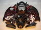 Negro Rojo Llama Carenado Suzuki GSXR 1300 Hayabusa 96-07