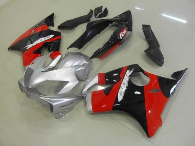 Negro Rojo Plata Carenado & Plástico Honda CBR 600 F4i 04-07