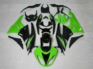 Negro Verde 636 Carenado Kawasaki ZX6R 09-12