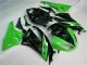 Negro Verde Carenado & Plástico Kawasaki ZX6R 09-12