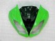 Negro Verde Carenado & Plástico Kawasaki ZX6R 09-12