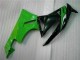 Negro Verde Carenado & Plástico Kawasaki ZX6R 09-12