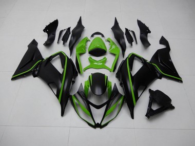 Negro Verde Kit Carenado Kawasaki ZX6R 13-18