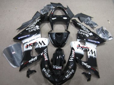 Negro West Mobil Ninja 636 Carenado Kawasaki ZX6R 05-06