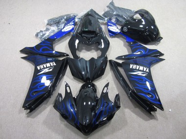 Negro con Azul Llama Carenado Yamaha R1 07-08