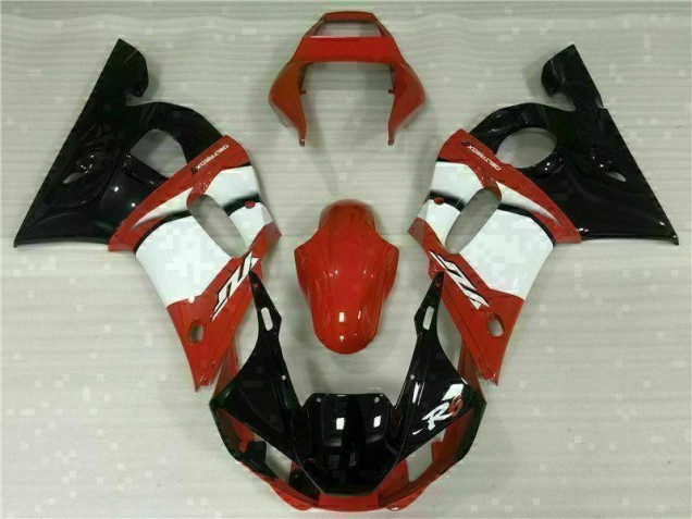 Rojo Blanco Carenado Yamaha R6 98-02