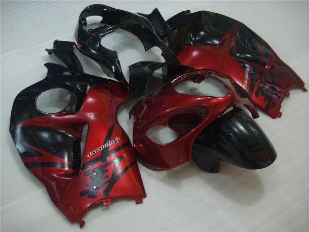 Rojo Negro ABS Carenado Suzuki GSXR 1300 Hayabusa 96-07