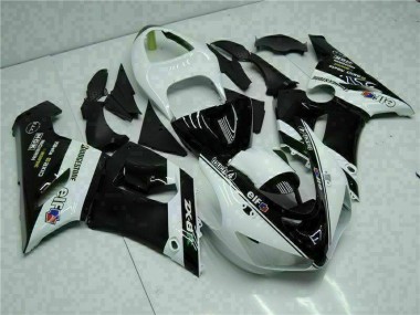 Rojo Negro Carenado & Plástico Kawasaki ZX6R 05-06