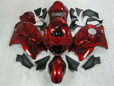 Rojo Negro Inyección Kits Carenado Suzuki GSXR 1300 Hayabusa 96-07