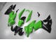 Verde Negro ABS Plástica Kawasaki EX650 09-11 Verde Negro ABS Plástica Kawasaki EX650 09-11