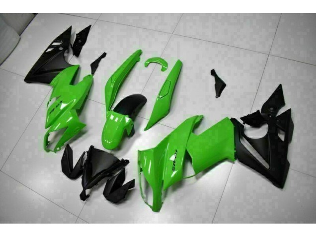 Verde Negro ABS Plástico Kawasaki EX650 09-11