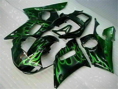 Verde Negro Carenado Yamaha R6 98-02