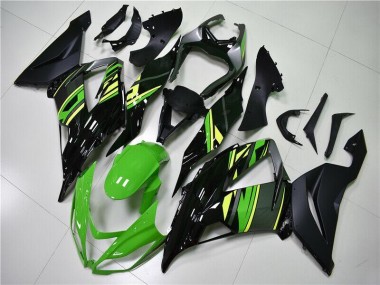 Verde Negro Kits Carenado Kawasaki ZX6R 13-18